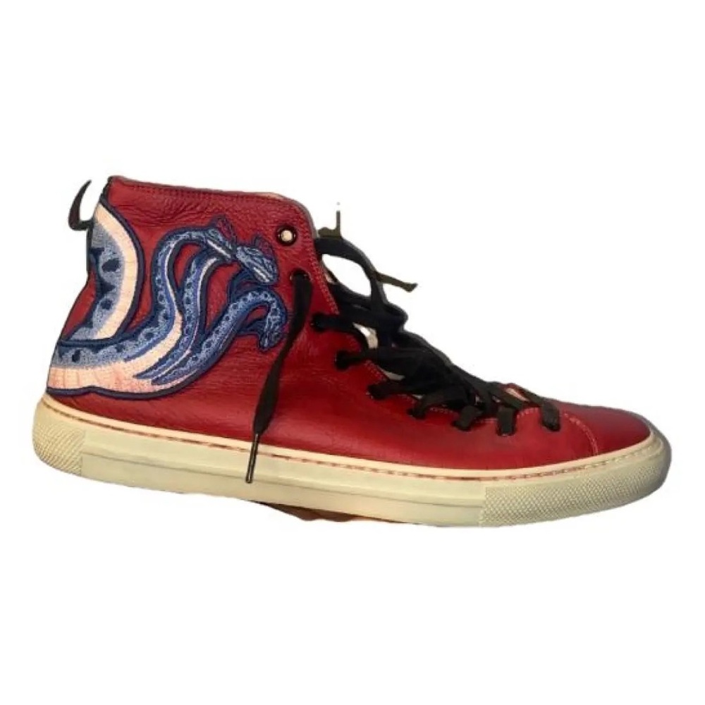 Gucci leather high trainers